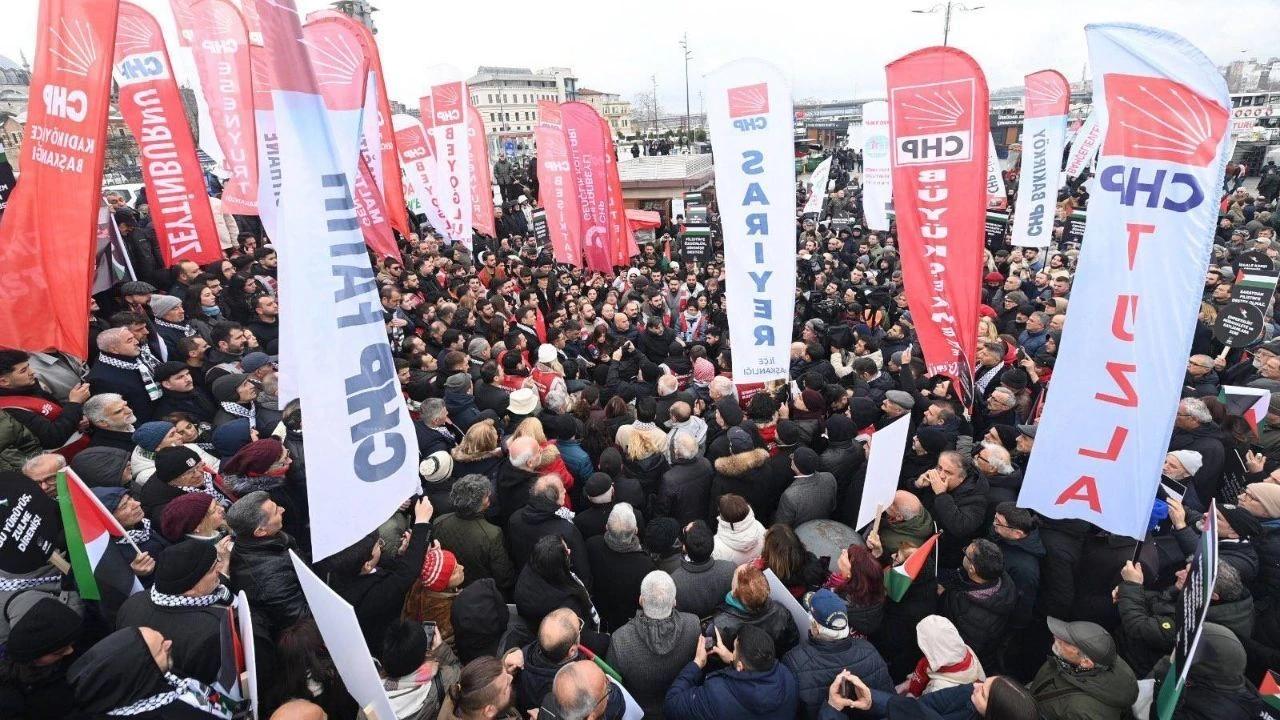 CHP Geri Adım Atmadı: Filistin İçin Yürüyüş Kararlılığı