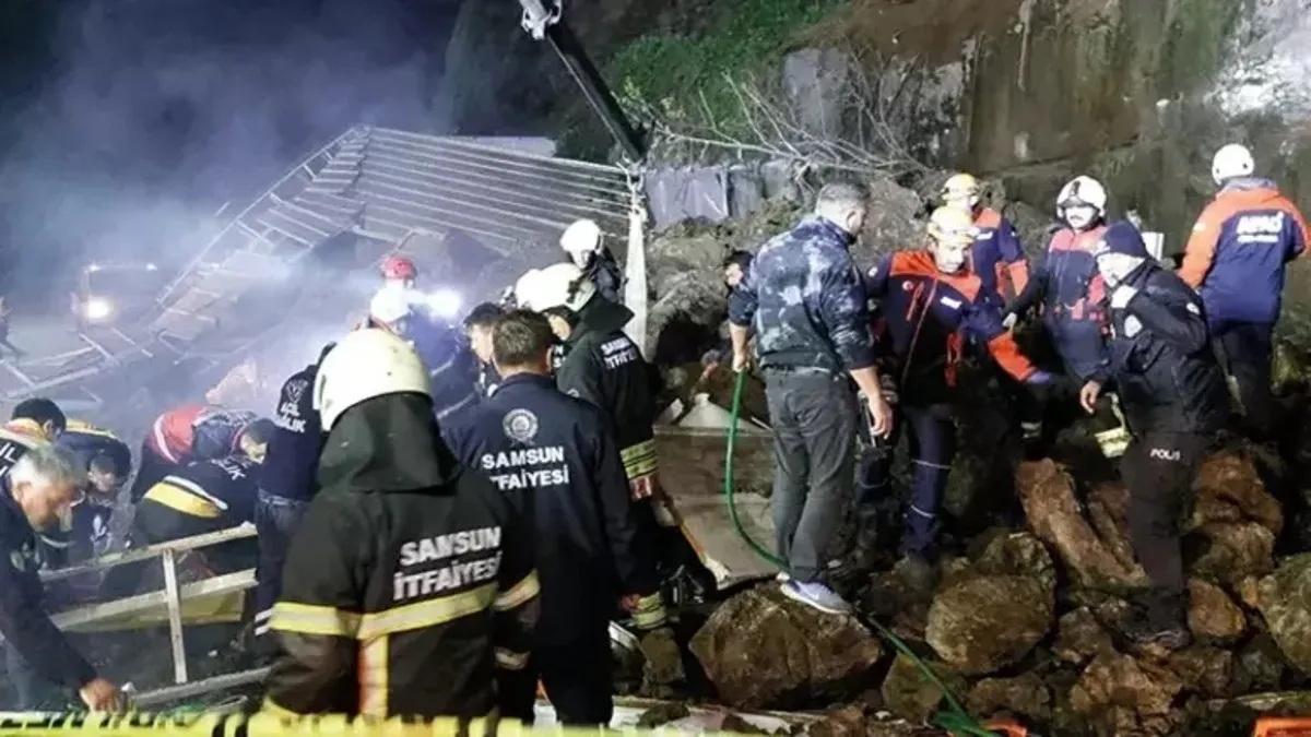 Samsun'da Heyelan Felaketi: Babanın Cansız Bedenine Ulaşıldı!