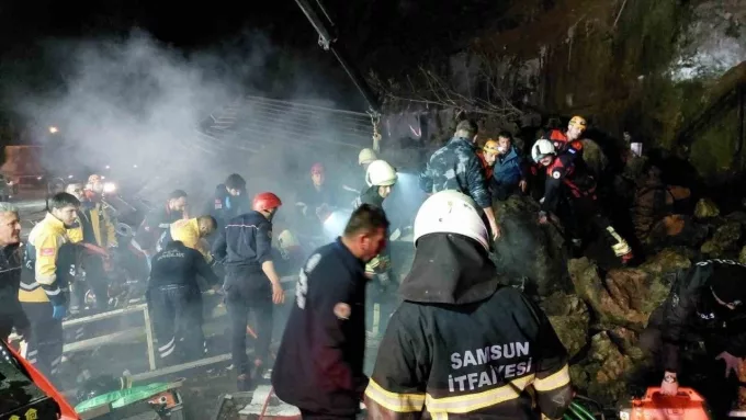Samsun’da Heyelan Felaketi: Yaralılar ve Enkaz Altında Kalanlar Var