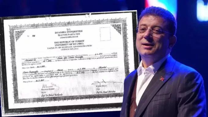 Ekrem İmamoğlu’nun Diploması İçin Mahkemeye Başvuru Yapıldı