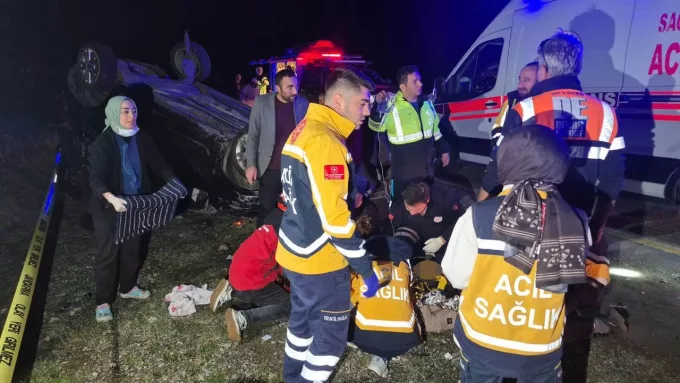 Rize’de Feci Kaza! Takla Atan Araç Can Aldı: 3 Ölü, 2 Yaralı